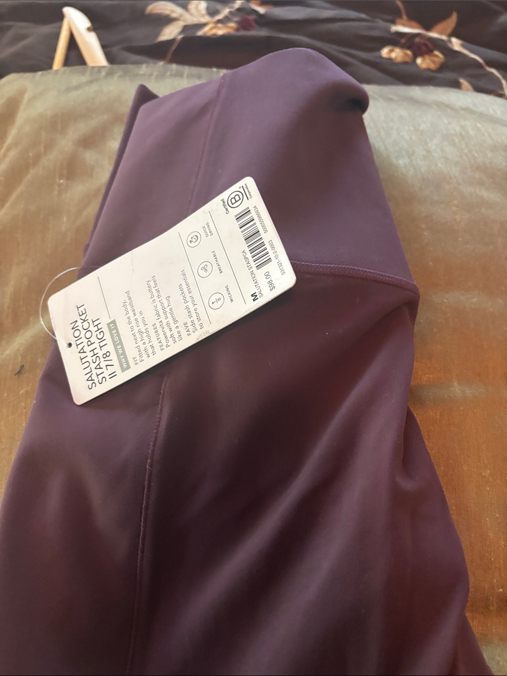 Athleta Eggplant Cropped High-Rise Leggings - Picture 9 of 9